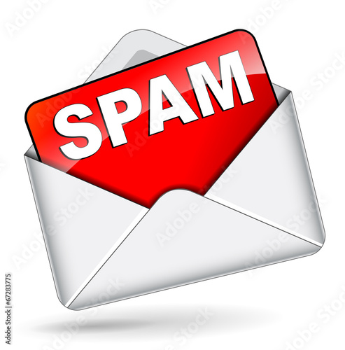 Vector spam envelope icon