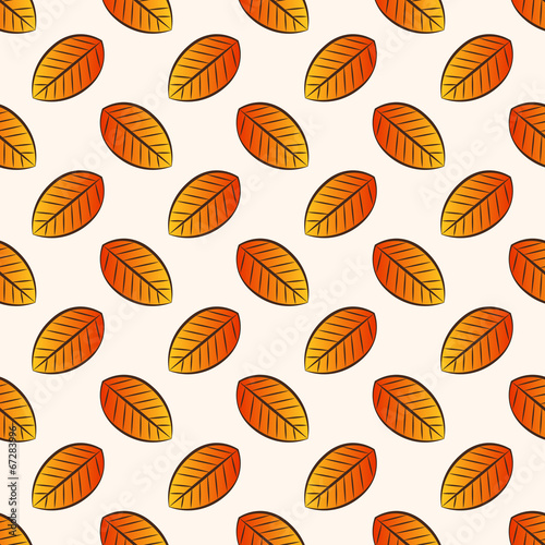 Autumn seamless pattern. Vector background.