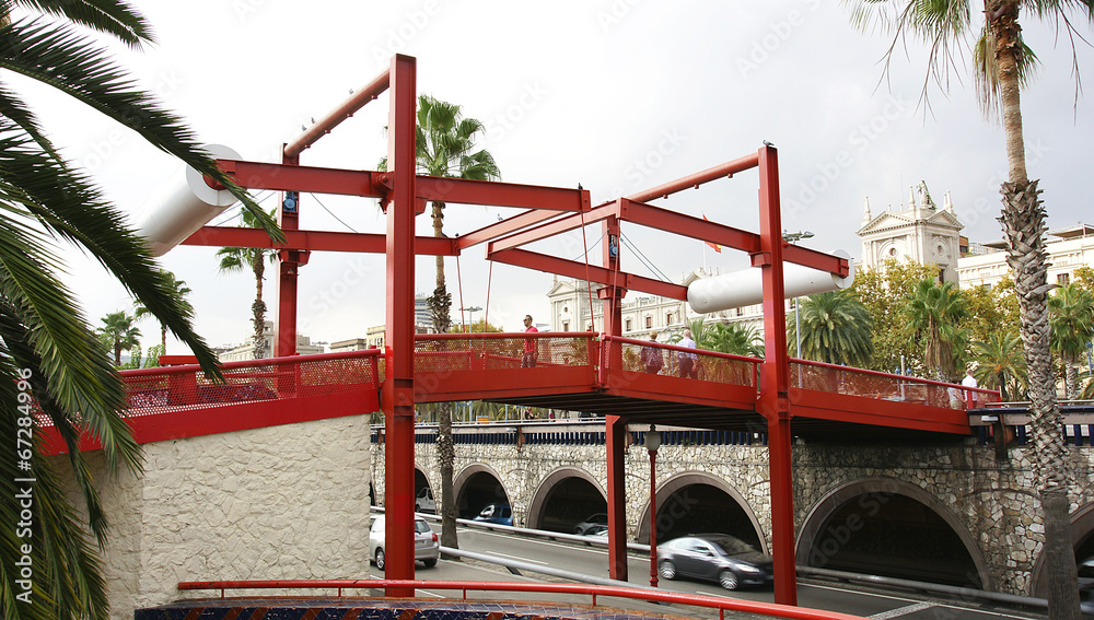 Puente levadizo del Moll de la Fusta, Barcelona Puente levadizo del Moll de la Fusta, Barcelona