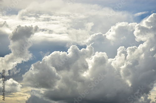 Photography Some stormy clouds backlit