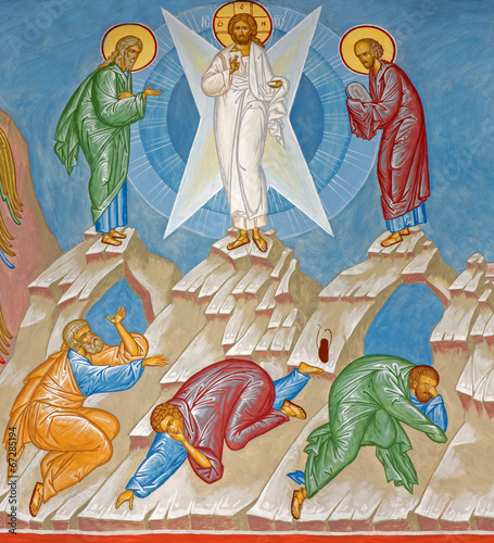 Wallpaper Mural Bruges - Fresco of Transfiguration scene in orthodox church