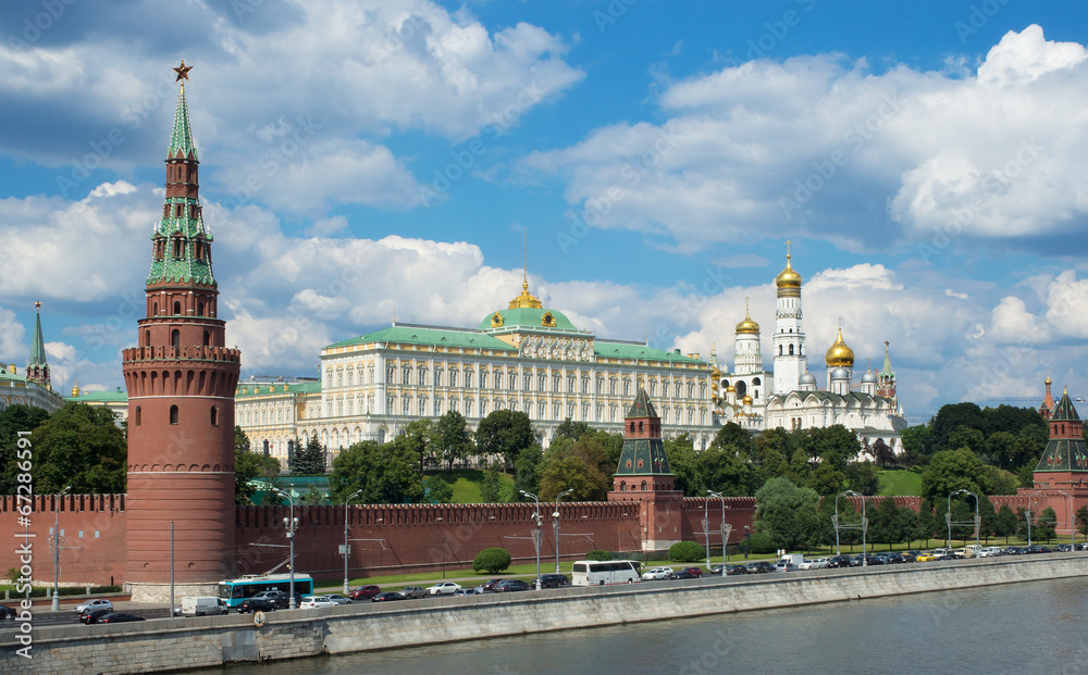 MOSCOW - July 07, 2014: View of Moscow Kremlin