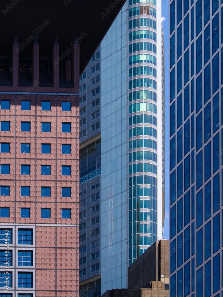 Obraz premium Business buildings in Frankfurt, Germany