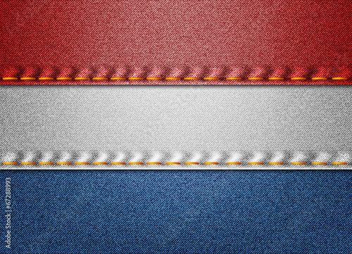 Netherlands denim flag