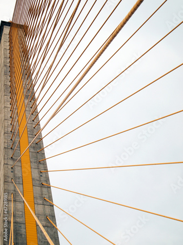 The Rama 8 Bridge at daytime in Bangkok, Thailand