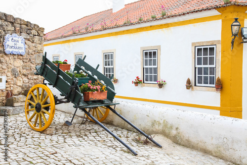 Medieval landscape in Obidos Portugal