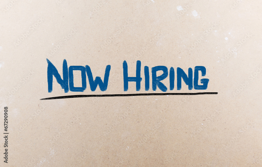 Now Hiring Concept Now Hiring Concept