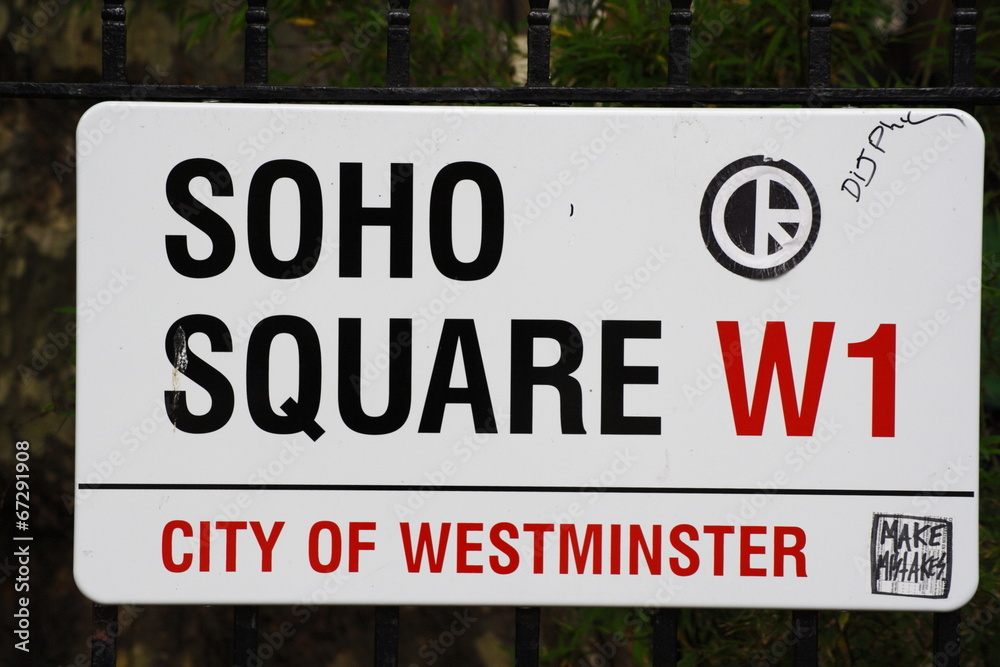 Soho Square Street Sign