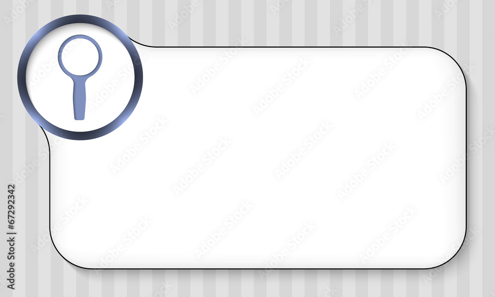 frame for any text with magnifier frame for any text with magnifier