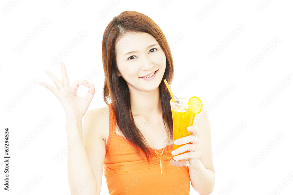 リラックスした女性 リラックスした女性