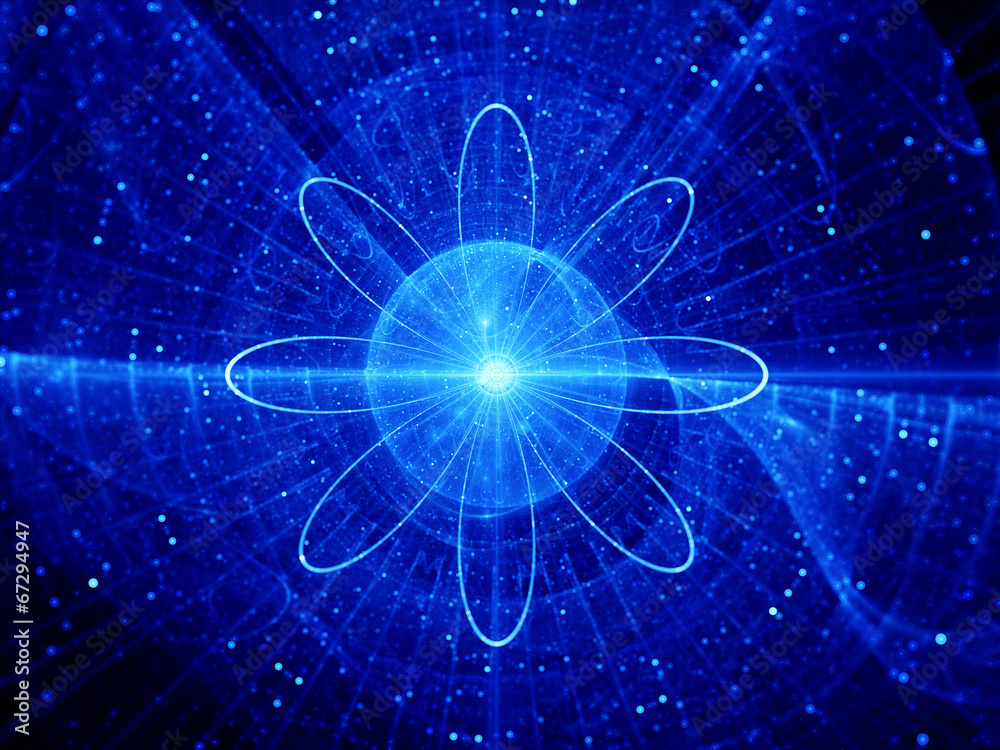 Fototapeta premium Blue nuclear core