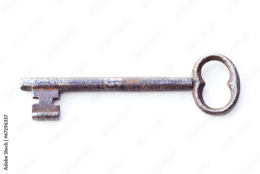 Old iron key Stock Photo Adobe Stock