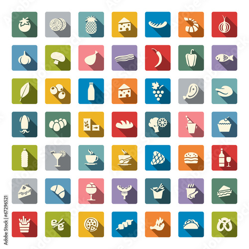 Food icon set