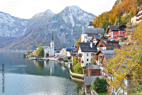 Hallstatt town in Autumn