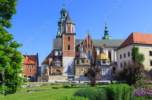 The Royal Castle, Wawel, in Krakow - courtyard side.