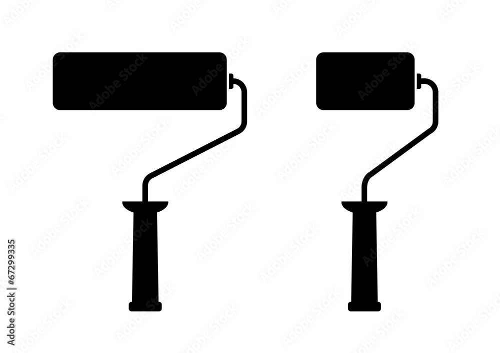 Paint roller on white background Paint roller on white background