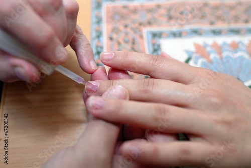 Technical execution of classical manicure