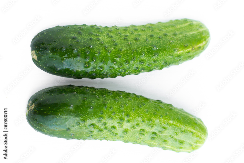 Cucumber over white background Cucumber over white background