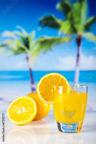 Orange cocktail drink