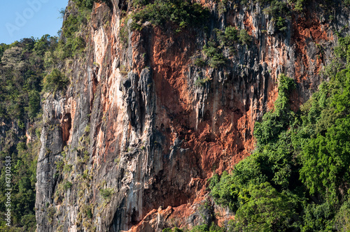 close up of rock mountain cliff face