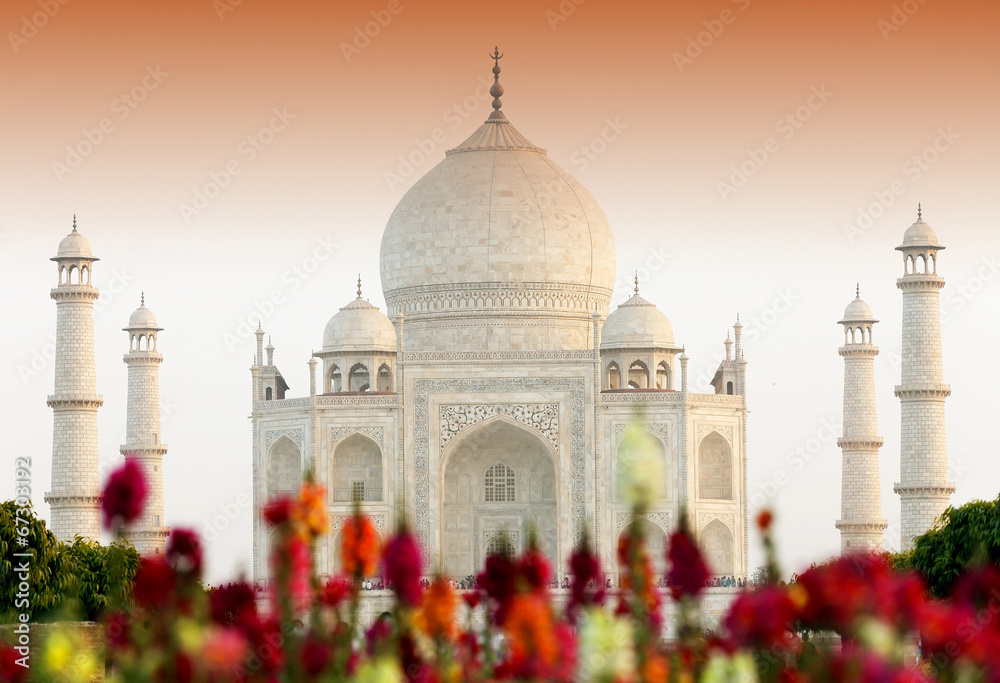 Taj Mahal in Agra, India, Asia