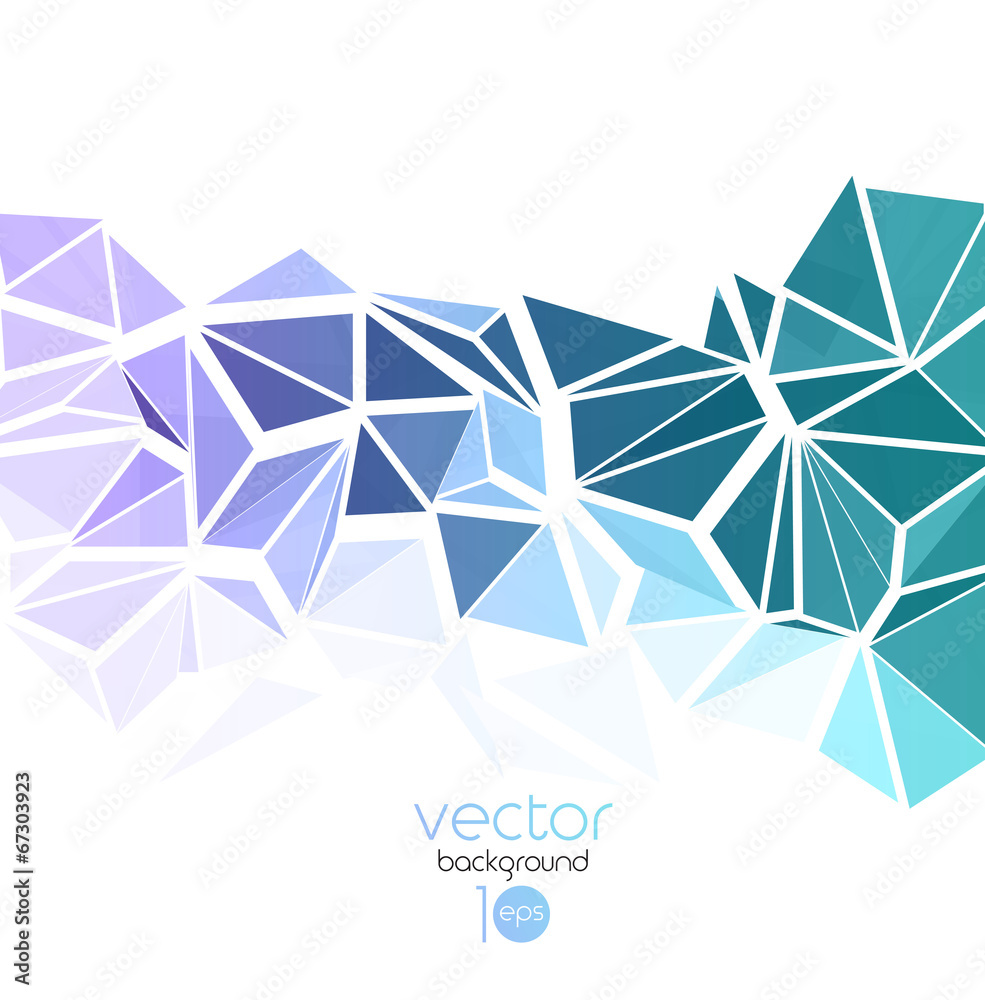 Vector abstract geometric background with triangle