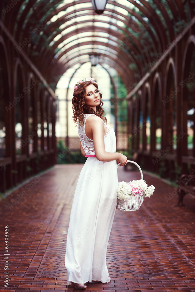 Attractive beautiful woman in greek style Attractive beautiful woman in greek style