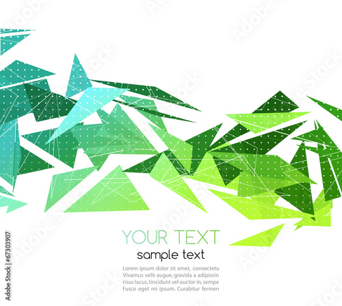 Vector abstract geometric background with triangle