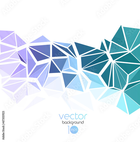 Vector abstract geometric background with triangle