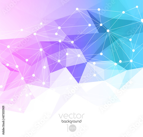 Vector abstract geometric background with triangle