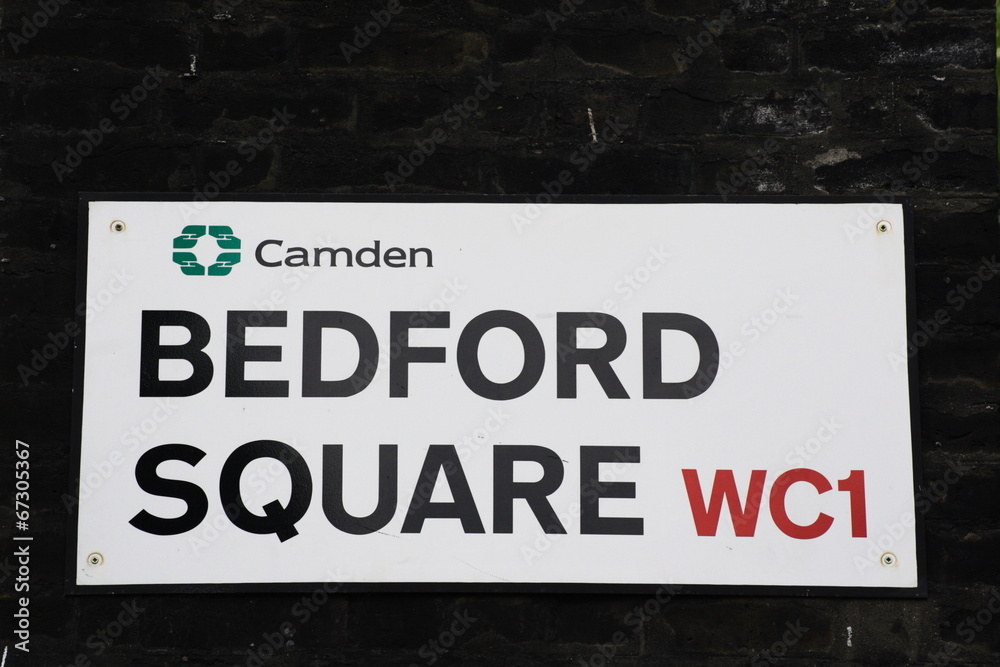 Bedford Square london street sign