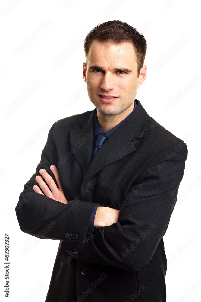 Portrait of handsome man in suit on isolate background Portrait of handsome man in suit on isolate background