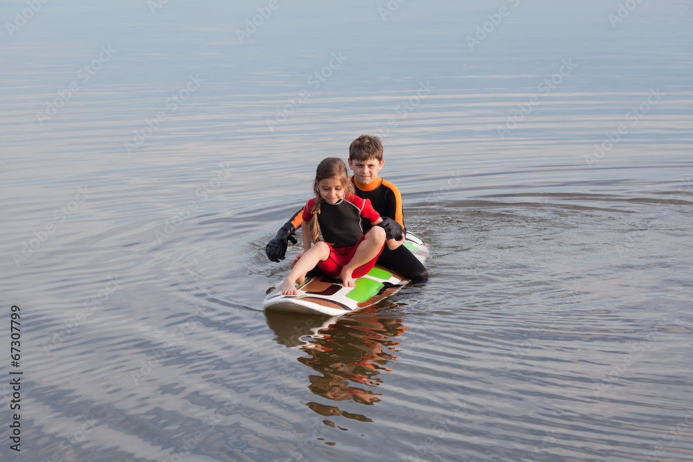 Obraz premium Learning surf