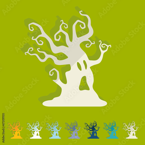 Flat design: tree