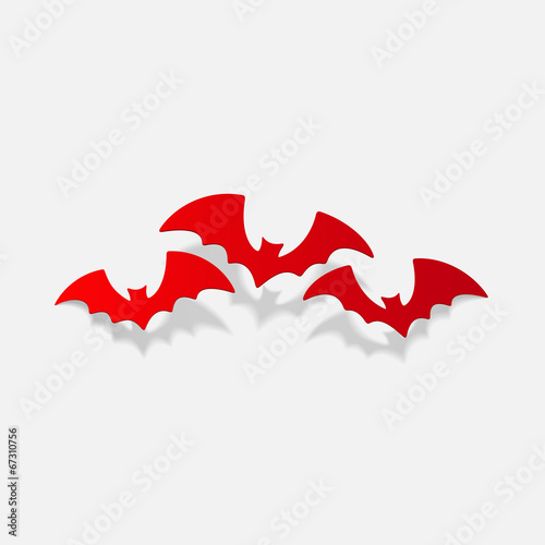 realistic design element: bat