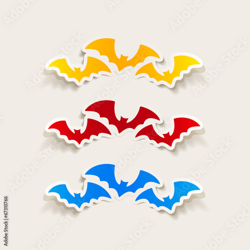 realistic design element: bat