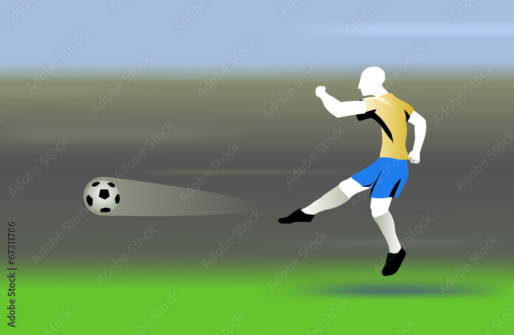 Obraz premium shooting the ball