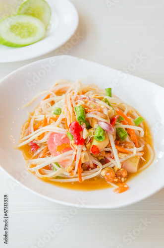 green papaya salad