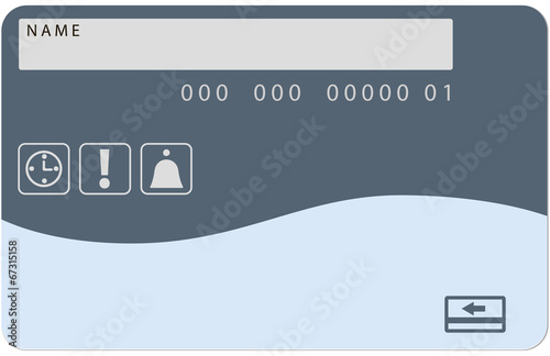 Electronic card time control