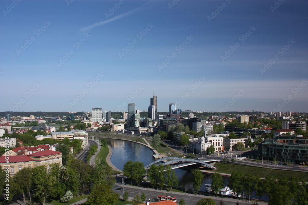 Panorama of Vilnius from the Castle Hill. Lithuania Panorama of Vilnius from the Castle Hill. Lithuania