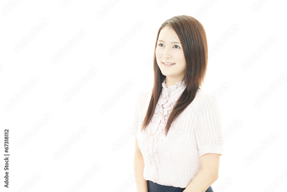 笑顔の女性 笑顔の女性