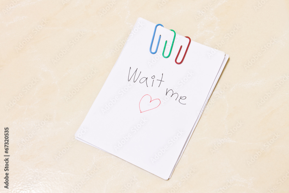 notes, wait me notes, wait me