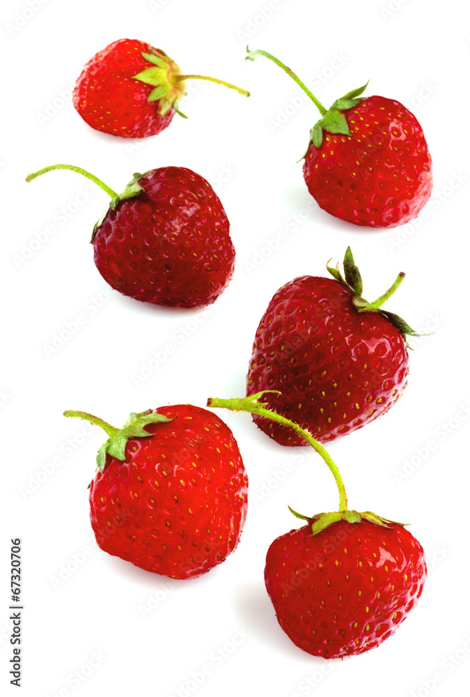 Strawberries isolated on white Strawberries isolated on white