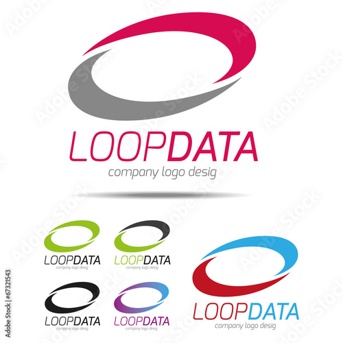 Company logo design, corporate identity, circle, arc