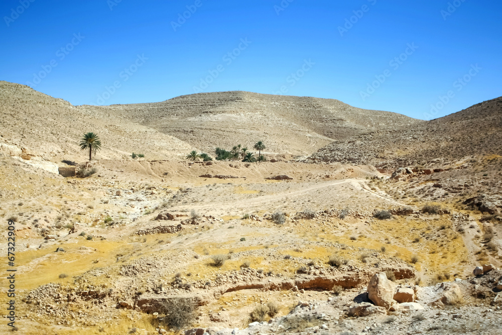 Sahara desert in Tunisia