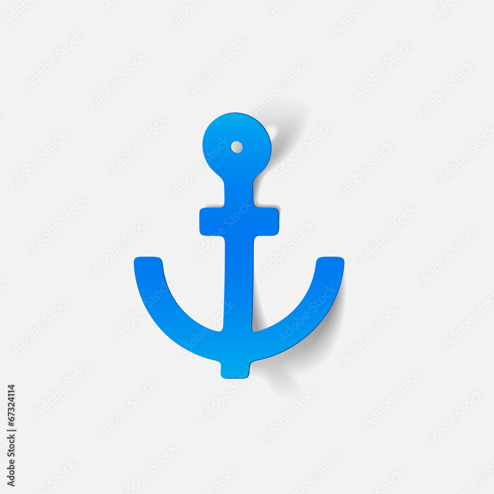 realistic design element: anchor