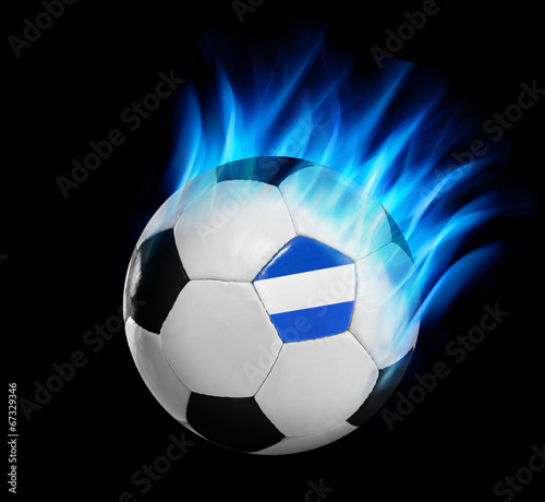 Brennender Fußball Argentinien