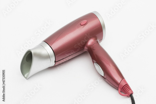 hairdryer on the white background