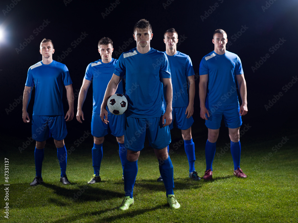 Naklejka premium soccer players team