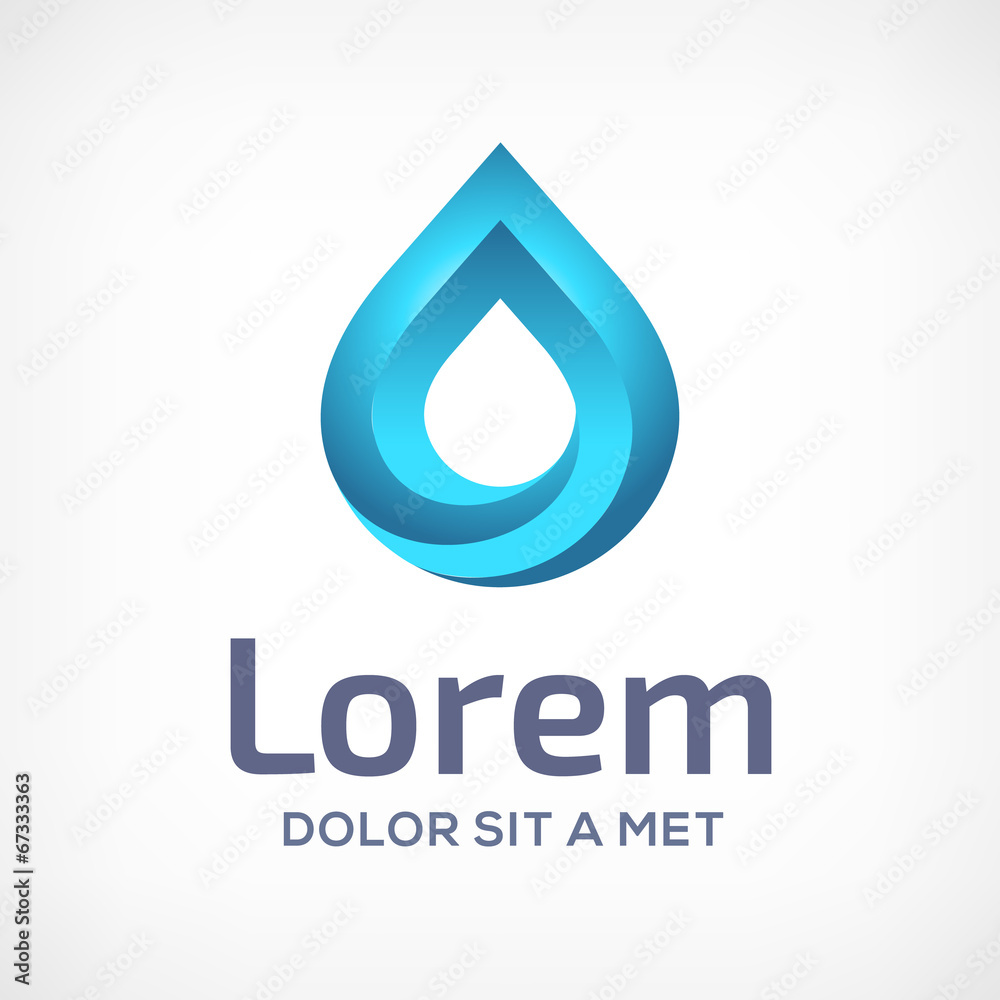 Water drop logo design template Water drop logo design template